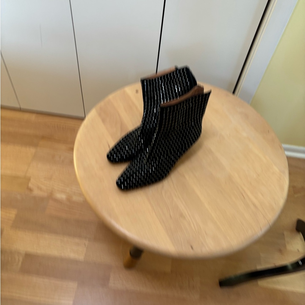 Madewell Black Studded Ankle Boots